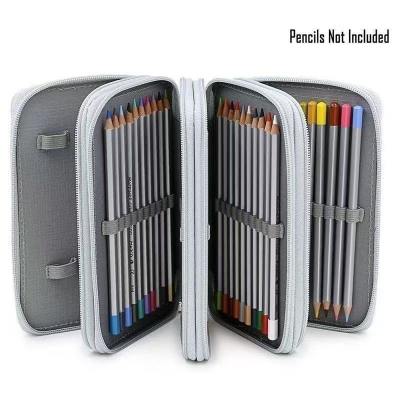 Estojo Escolar Box Multicamadas De Lápis de 3/4/5/6 Camadas Com 24/36/48/60/80/100 Furos de Cor