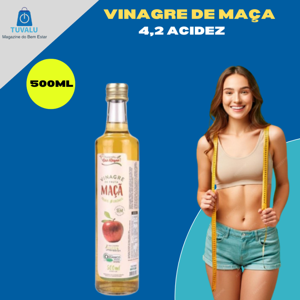 Vinagre De Maçã (Orgânico) (4,2% de Acidez) - Fazenda São Roque 500ml em Oferta na Shopee