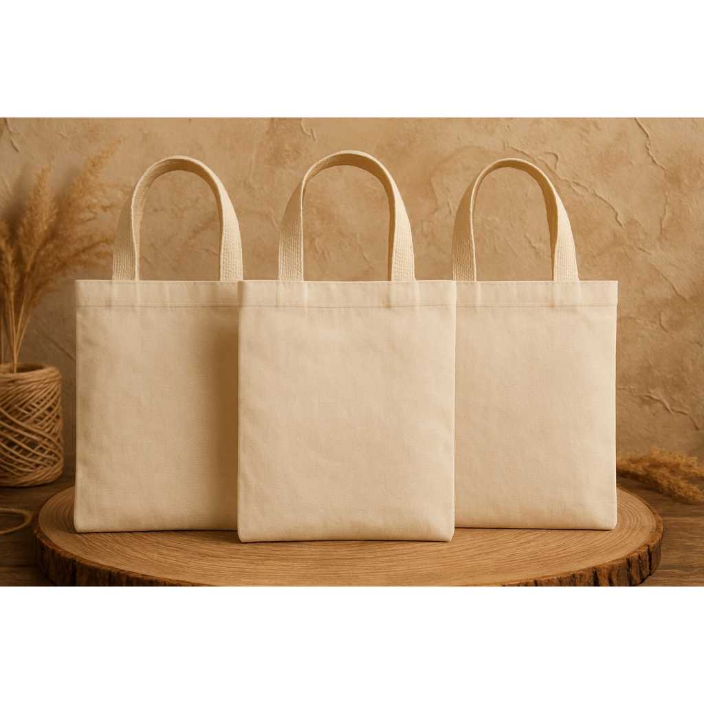 kit 5 Ecobags Pequenas - 100% Algodão