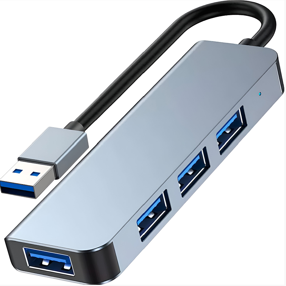 Hub Cabo Usb 3.0 Extensor 4 Portas High Speed Hd Pen Drive PC Notebook Impressora