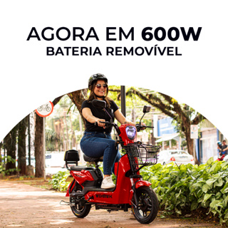 Bicicleta Elétrica Scooter 500w WeHawk Basket WX-03 32Km/h Autonomia 40Km em Oferta na Shopee