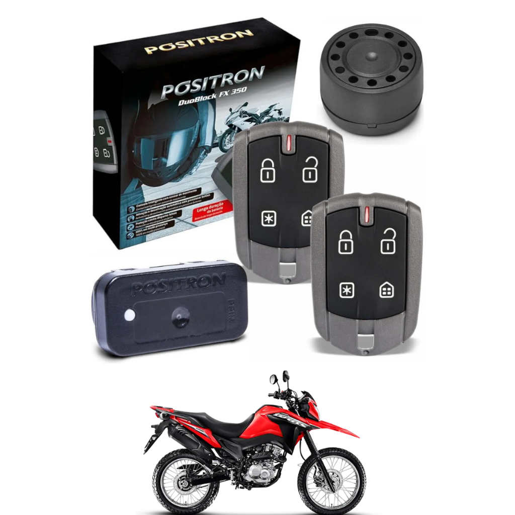 Alarme Moto Positron FX 350 G8 Dedicado Bros 160cc 2025 a 2026
