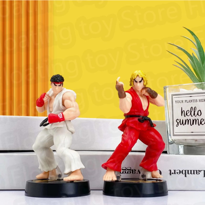 Street Fighter KEN RYU Boneco Figura de ação Action Figure Miniatura Decoração coleção anime PVC