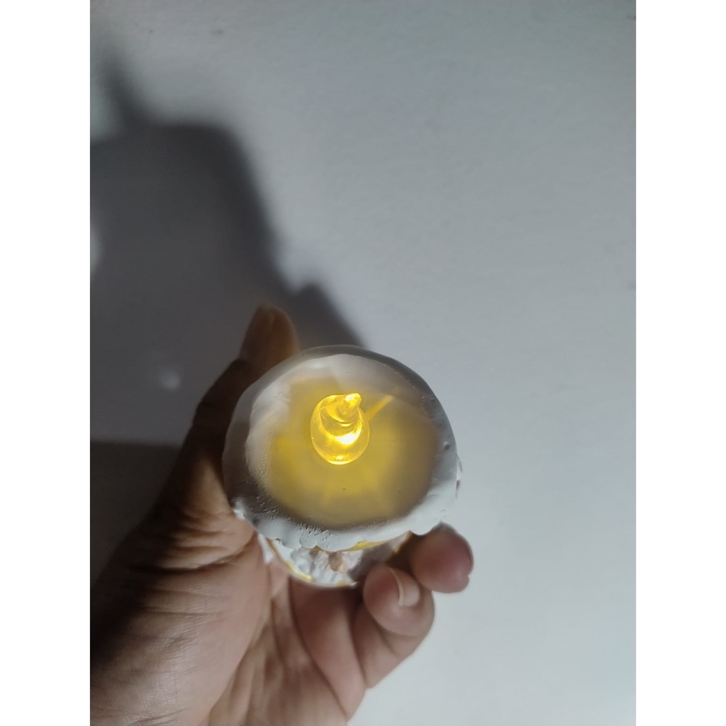 Vela Resina Religioso Nossa Senhora Aparecida Eletrica Branco Nossa Senhara
