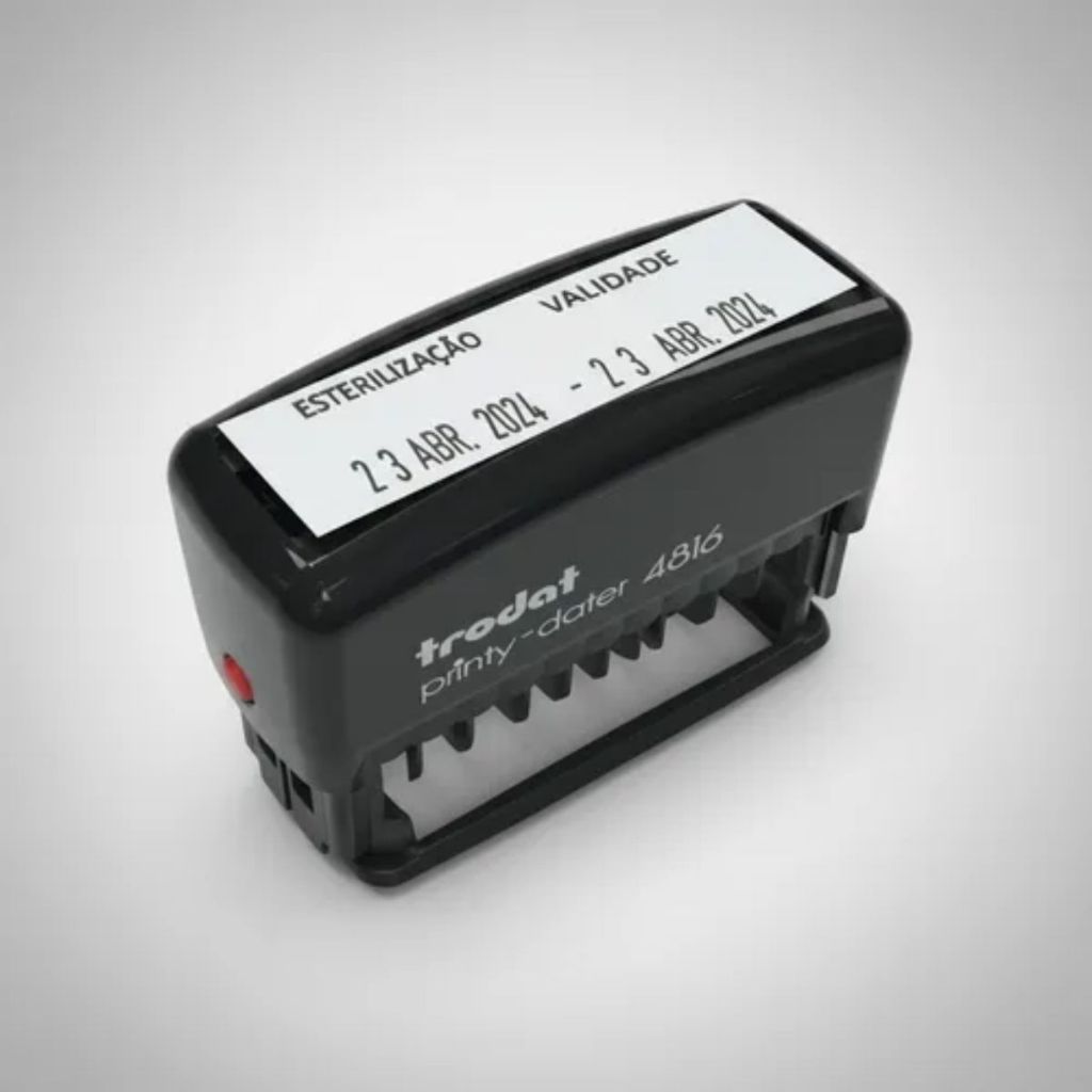 CARIMBO DATA - COM DUAS DATAS PARA CARIMBAR FABRICAÇÃO E VALIDADE PARA CONSULTÓRIOS ODONTOLÓGICOS E EMPRESAS EM GERAL