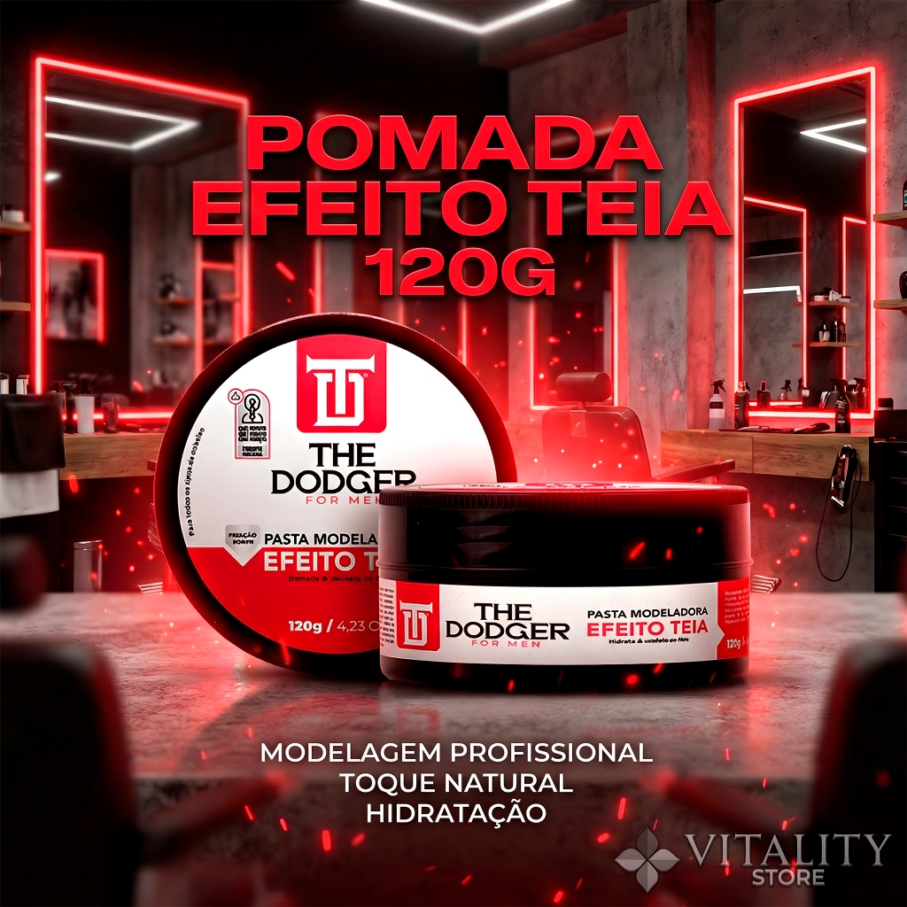 Pomada Modeladora Efeito Teia The Dodger 120g - Modelagem Profissional (Toque Natural)