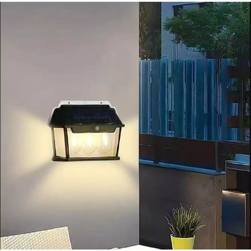 Luminaria Solar Com Sensor de Movimento Luz De Parede Lâmpada LED 3 Modo De Iluminação Energia Solar CL-228