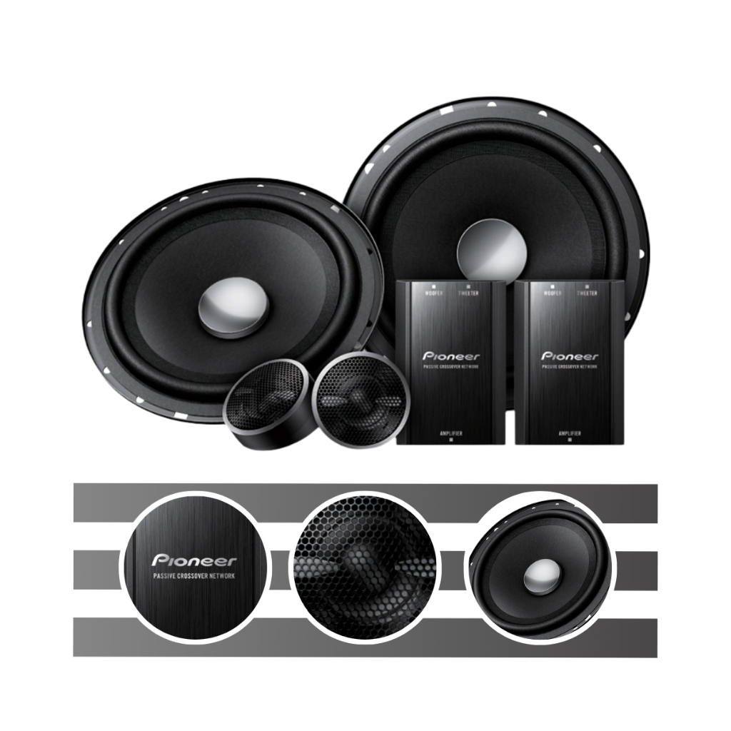 Kit 2 Vias de Alto Falantes TS C1790BR 6 Polegadas 100W Pioneer