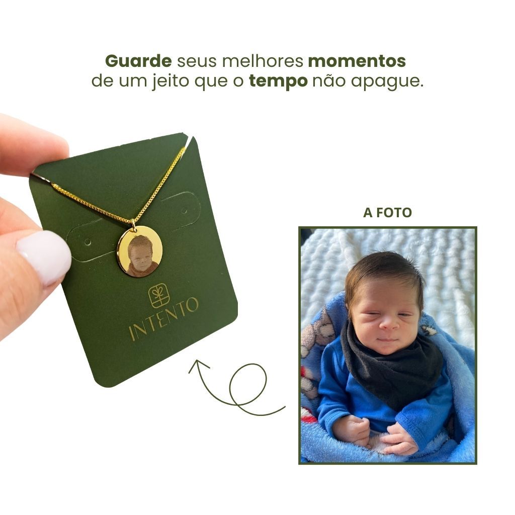 Gargantilha feminina personalizada com foto - presente personalizado - legendário em Oferta na Shopee
