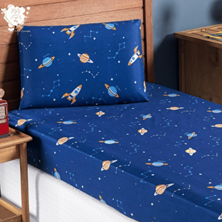 Jogo de Cama Infantil Solteiro Kids Estampado 2 Peças Lençol com Elástico e Fronha em Oferta na Shopee