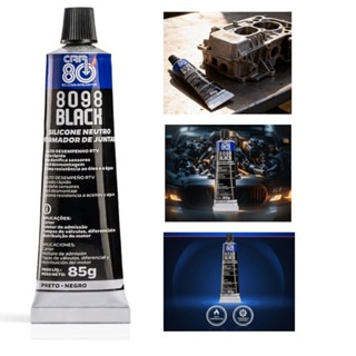 Cola Silicone Preto Car80 8098 Black Alta Temperatura Vedação Motor E Câmbio em Oferta na Shopee