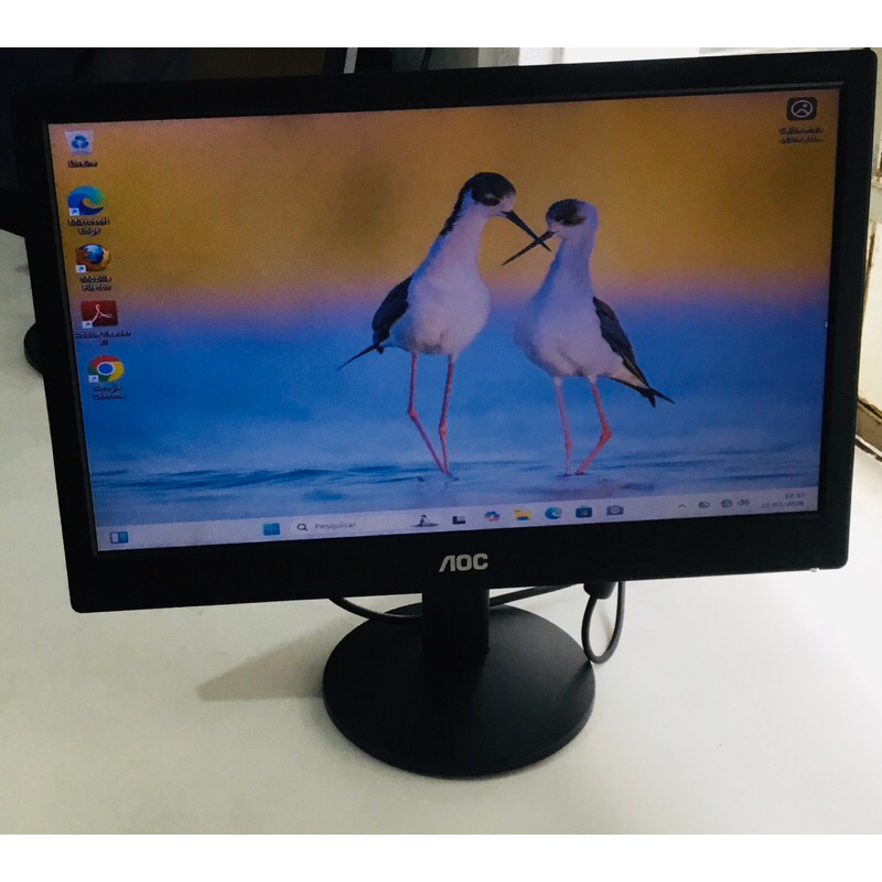 Monitor AOC E1670swu/wm 15.6 LED Compacto para Pc — R$ 180,00 em Shopee