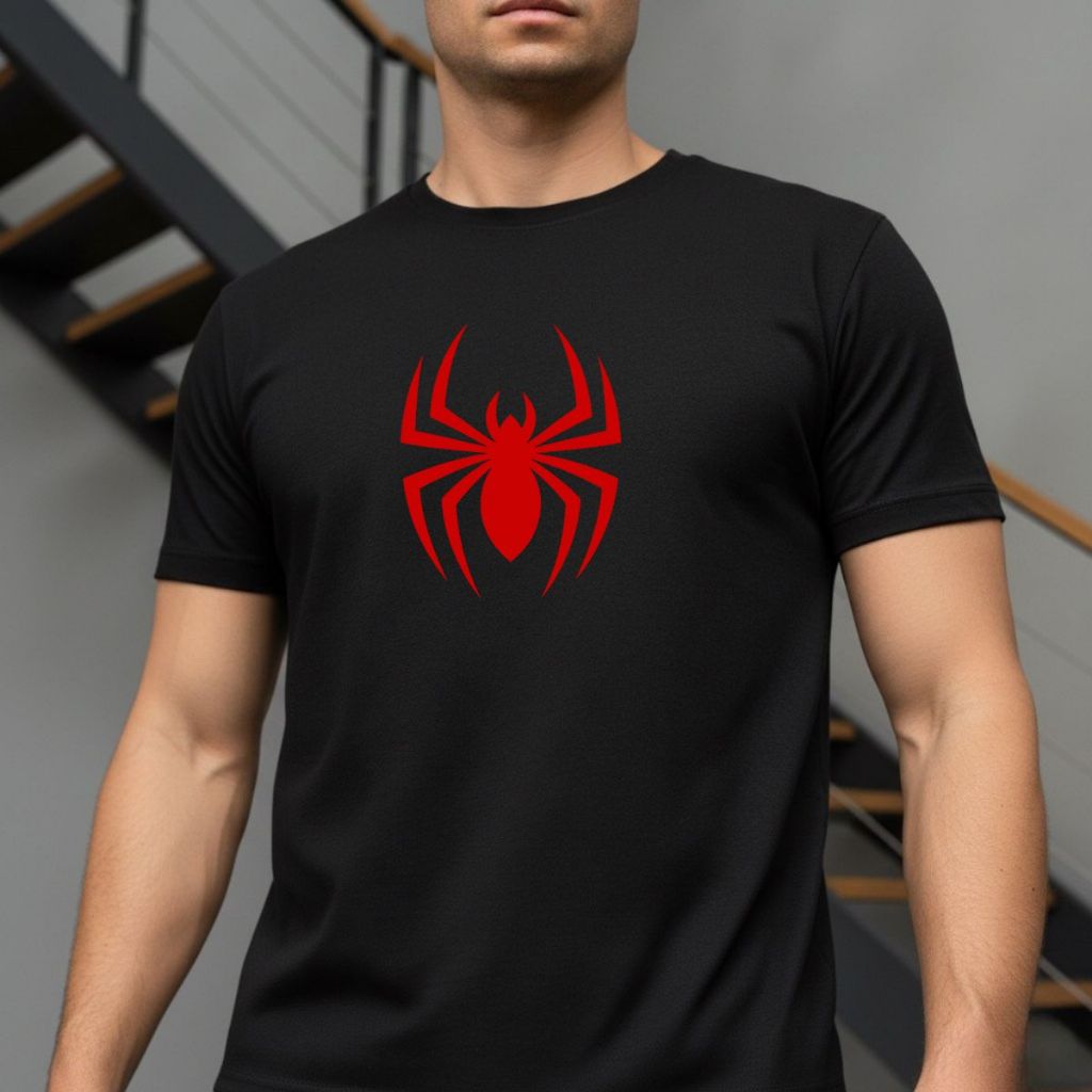 Camiseta Unissex Estampa Spider Aranha 100% Algodão Versátil Confortável Masculino Feminino