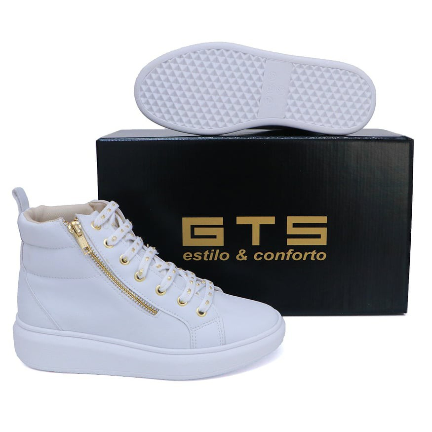 Tênis Bota Coturno Feminino Cano Médio