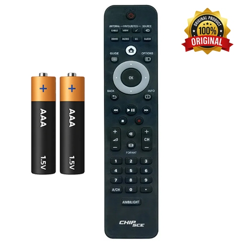 Controle Remoto Philips 5604 32pfl5604/42pfl5604 Lcd + Pilhas Brinde