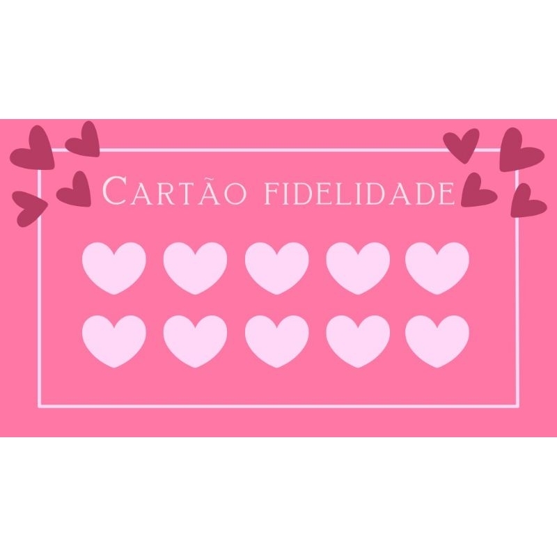 kit 50 ou 100 cartão fidelidade vários modelos em Oferta na Shopee