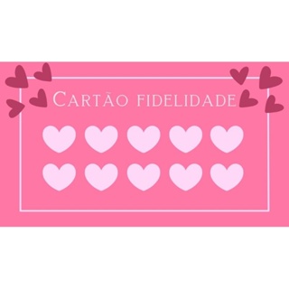 kit 50 ou 100 cartão fidelidade vários modelos em Oferta na Shopee