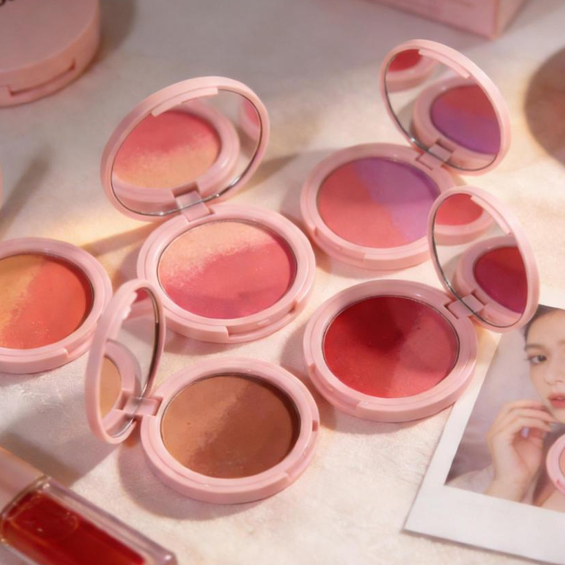 Duo Blush em Pó Efeito Degradê Natural, Alta Pigmentação, Fácil de Aplicar,Acabamento Natural-Koasis em Oferta na Shopee