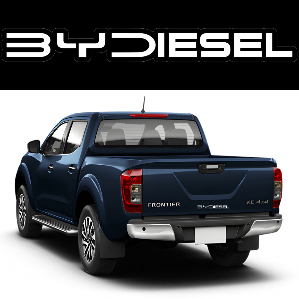 Adesivo BYDiesel Carro Caminhonete Caçamba 4x4 S10 F250 Mitsubishi Hilux