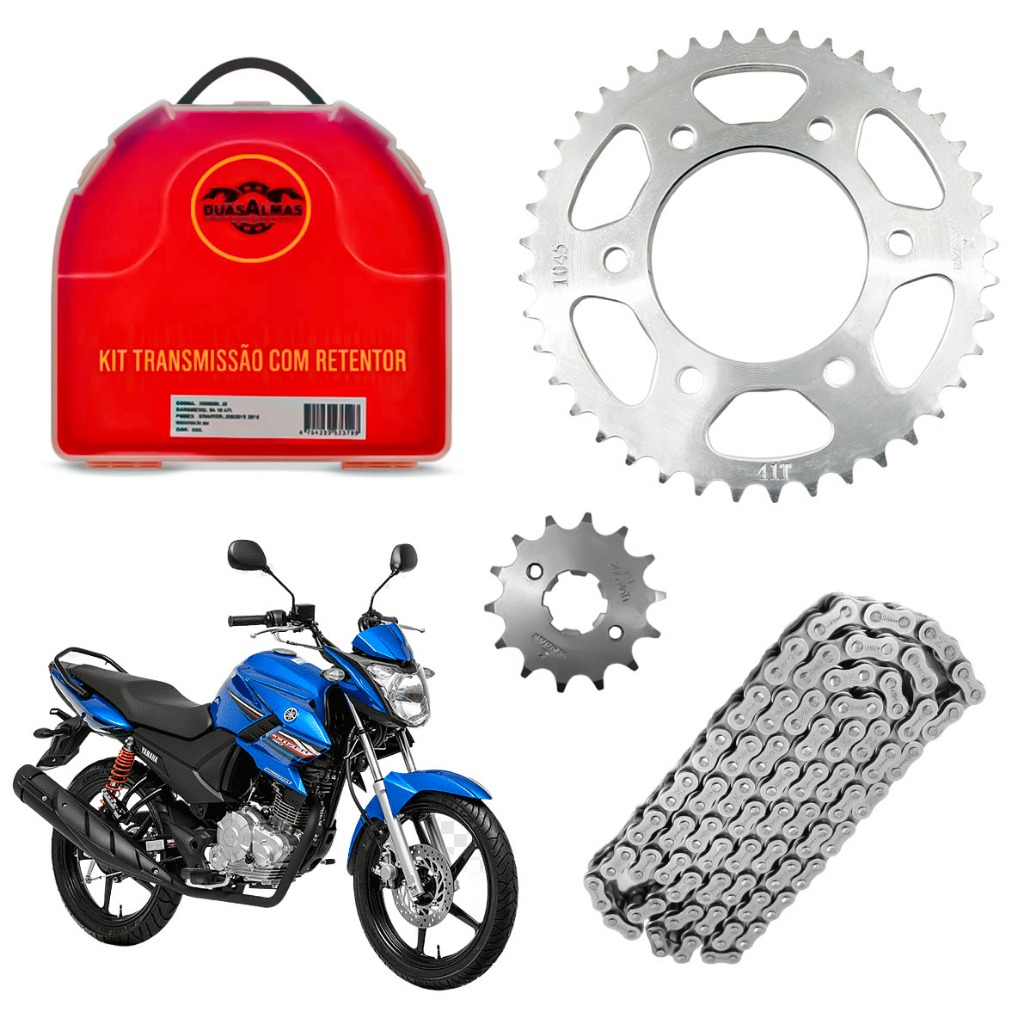 Kit Transmissão com Retentor Fazer YS 150 428HOx126L 41T 14T Aço 1045