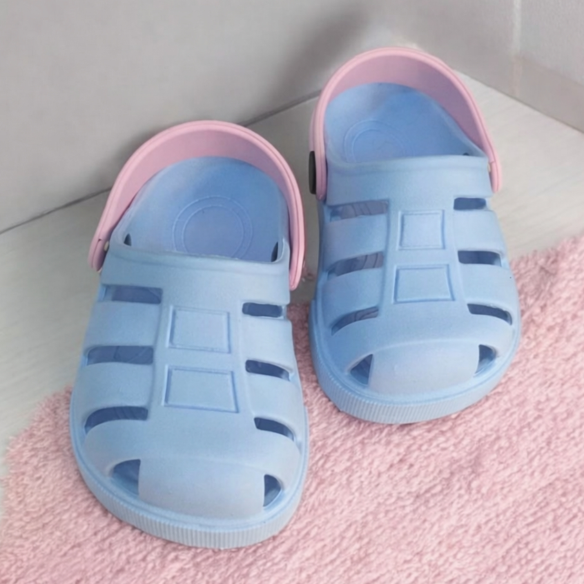 Papete Infantil Menina Menino Babuche Sandália Leve Confortável Macia Verão Tira Traseira Ajustável Solami