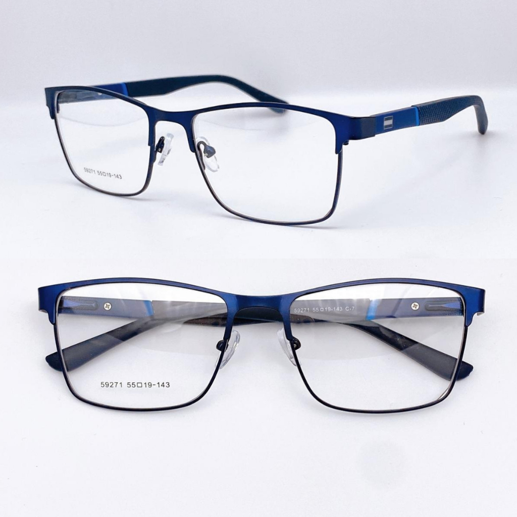 Armação De Óculos Masculino Quadrado Titânio com metal/moda em Oferta na Shopee