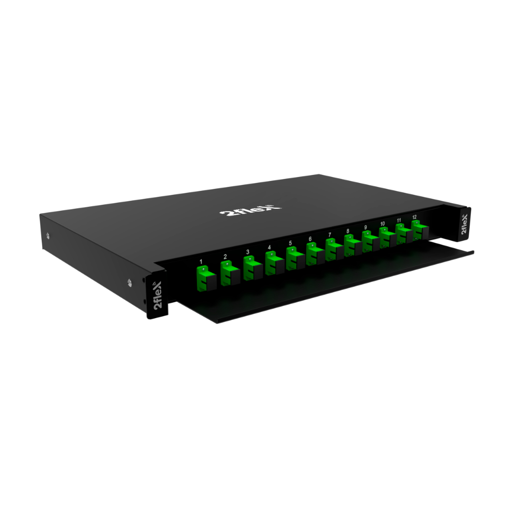 Distribuidor Interno Optico Dio 12 Fo Completo Sc Apc 2flex