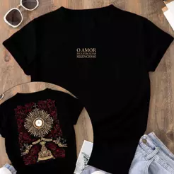 Camiseta Unissex Cristã Religiosa Comunhão Jesus Fé 100% Algodão Premium Envio Imediato
