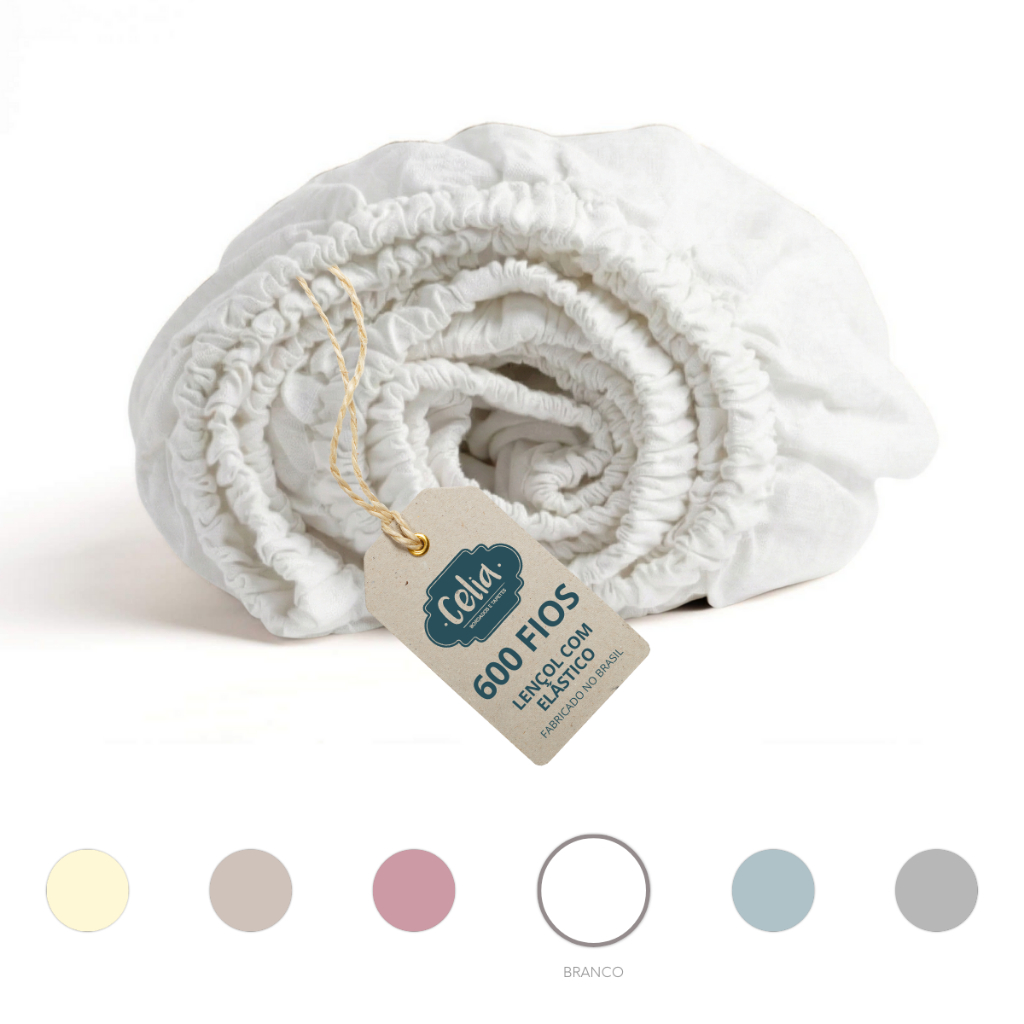 Lençol Avulso Padrão C/ Elástico 600 Fios Egípcio em Oferta na Shopee