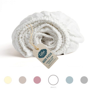 Lençol Avulso Padrão C/ Elástico 600 Fios Egípcio em Oferta na Shopee