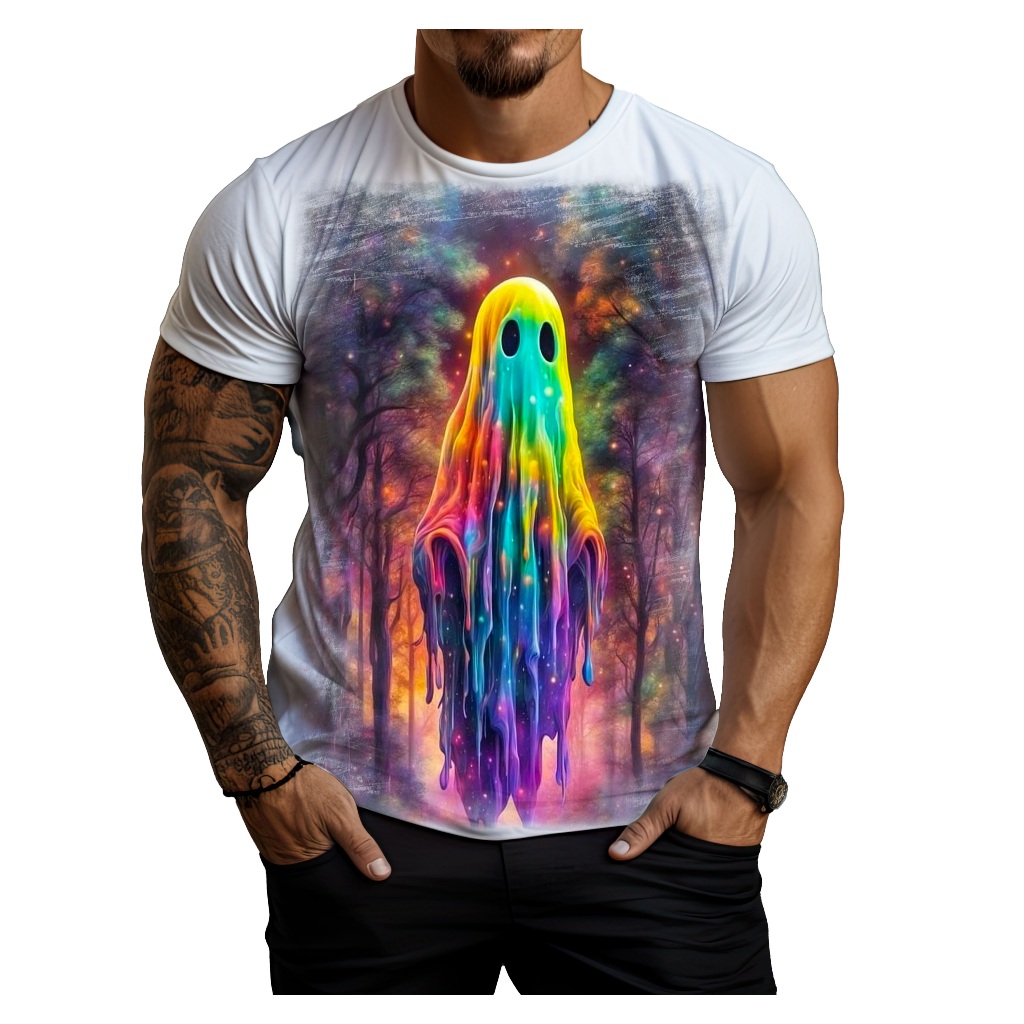Camisa Blusa Estampada Fantasmas Psicodélica - REF: 0033