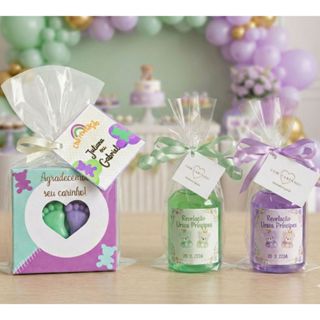 Kit 50 Lembrancinhas 25 Caixinhas e 25 Sabonete Liquido Cha de Bebe Reveção PERSONALIZADAS em Oferta na Shopee