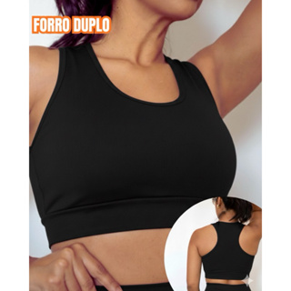 Top Nadador Sem Bojo Forro Duplo –  Confortável tecido leve e fresco perfeito para o dia a dia em Oferta na Shopee