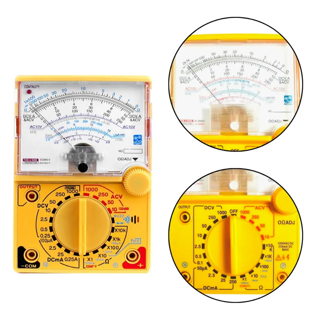 Multímetro De Ponteiro Display Digital Medição Alta Corrente em Oferta na Shopee