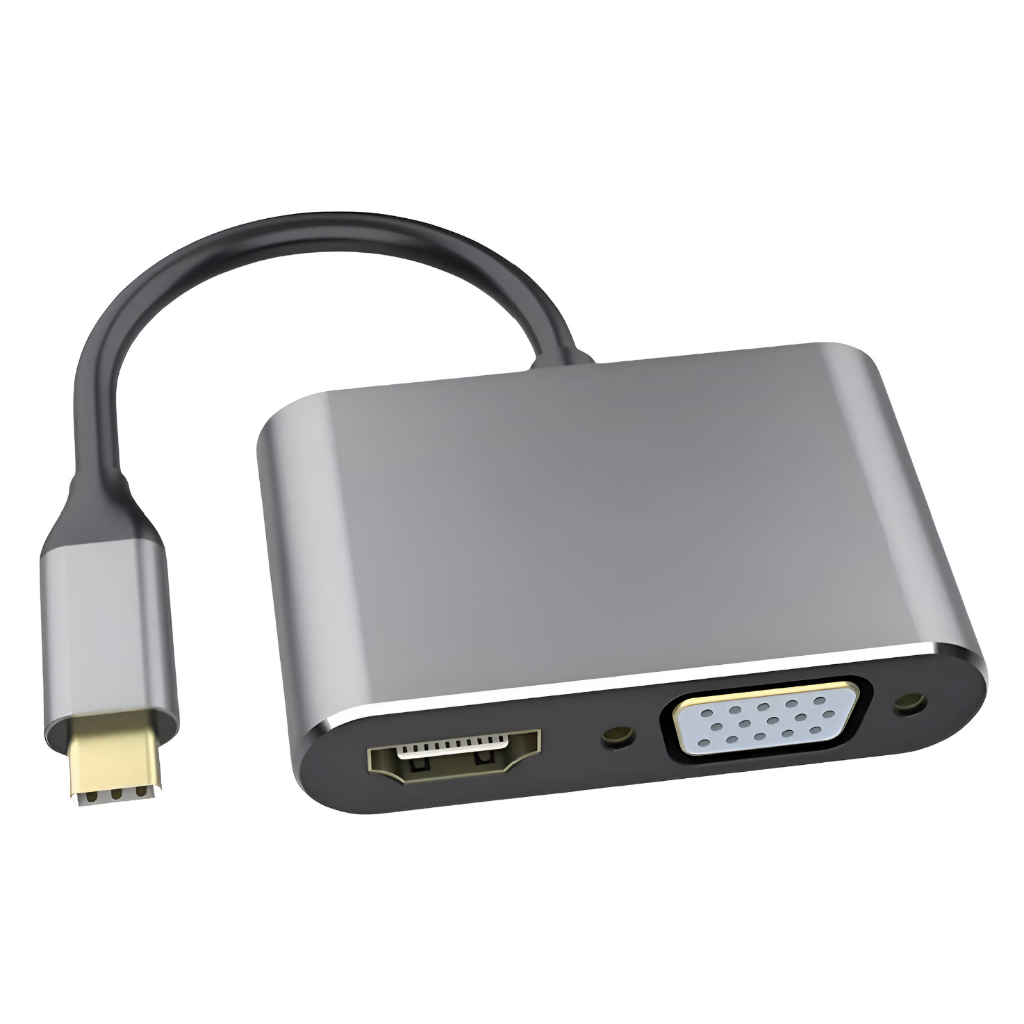 Hub Usb 3.0 Usb C Adaptador Para Macbook Hdmi Vga Carregador
