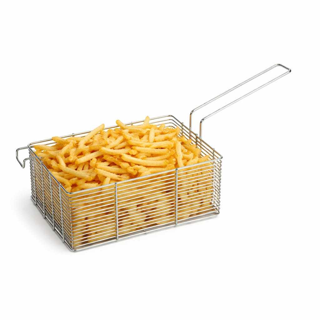 Cesto De Fritura Retangular 24 X 17cm Cesta Para Fritadeira