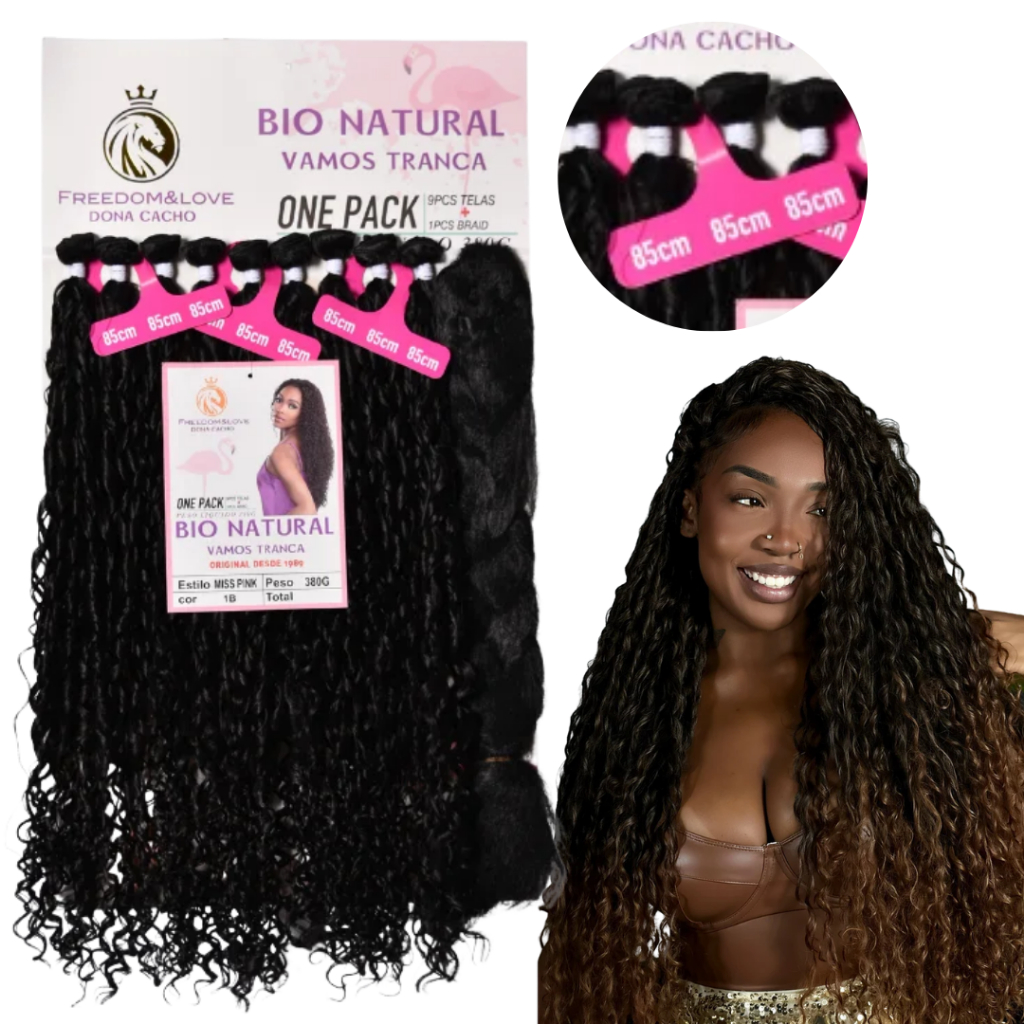 Cabelo Cacheado Freedom&Love Bio Natural Modelo Miss Pink 380g 85cm Jumbo Braid Melhor Preço — R$ 134,90 em Shopee, 61% OFF