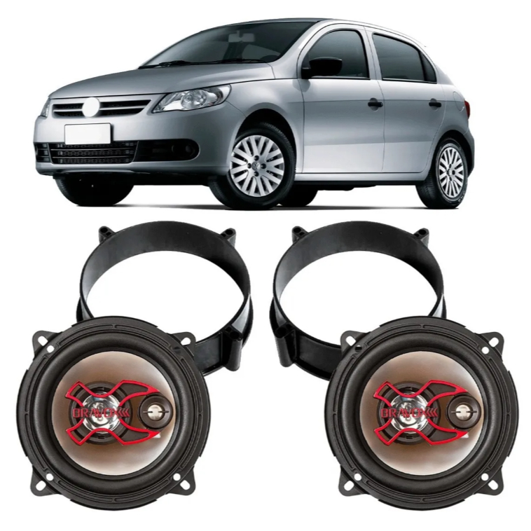Kit Alto Falante Gol G5 G6 G7 Somente Traseiro 5 Bravox Par em Oferta na Shopee