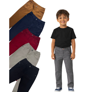 Calça Infantil Sarja Menino Tamanho 2 - 10 Brim Masculino em Oferta na Shopee