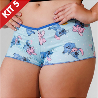 Kit 5 Kit Exclusivo Shortinho Intimo Estilo Cueca Feminina Não Marca na Roupa Conforto em Oferta na Shopee