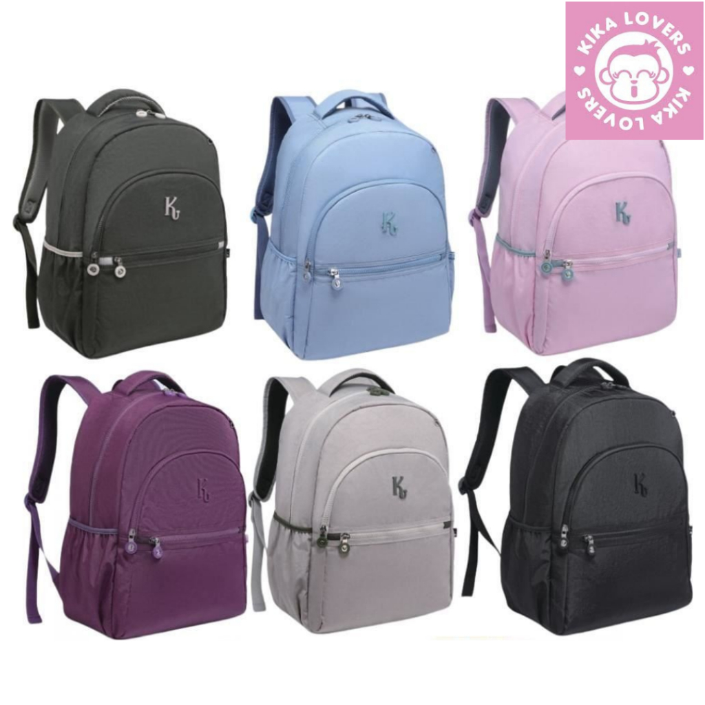 Mochila KIKA Lovers Costas Escolar Juvenil Feminino Notebook KK2603-M em Oferta na Shopee
