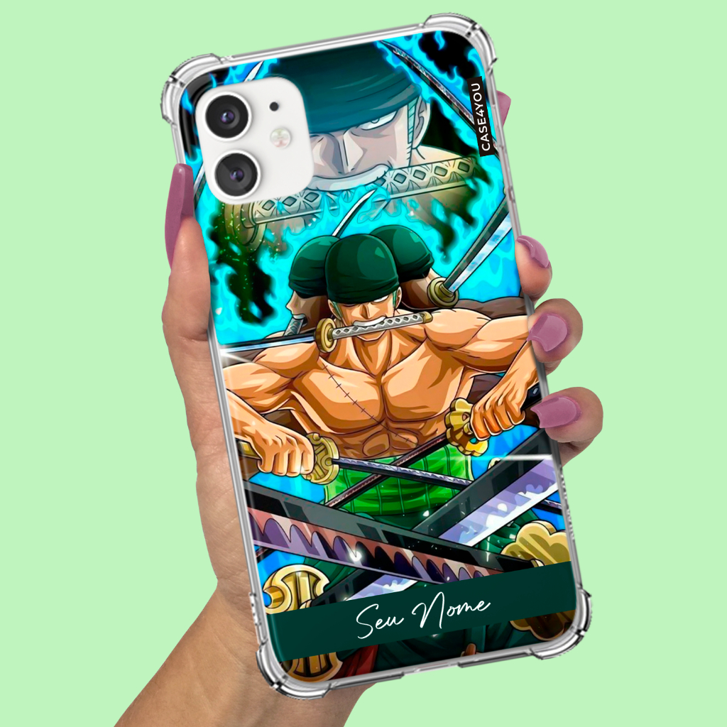 Capa Caapinha Para Samsung Galaxy A30 A30s A31 A32 A33 A34 A35 A36 A37 Personalizado Roronoa Zoro