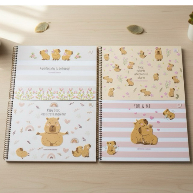 Caderno de Desenho Cartografia Capivara Escola Desenho Sem Pauta 60 Folhas Capa Dura Sortido Estudante Material Escolar