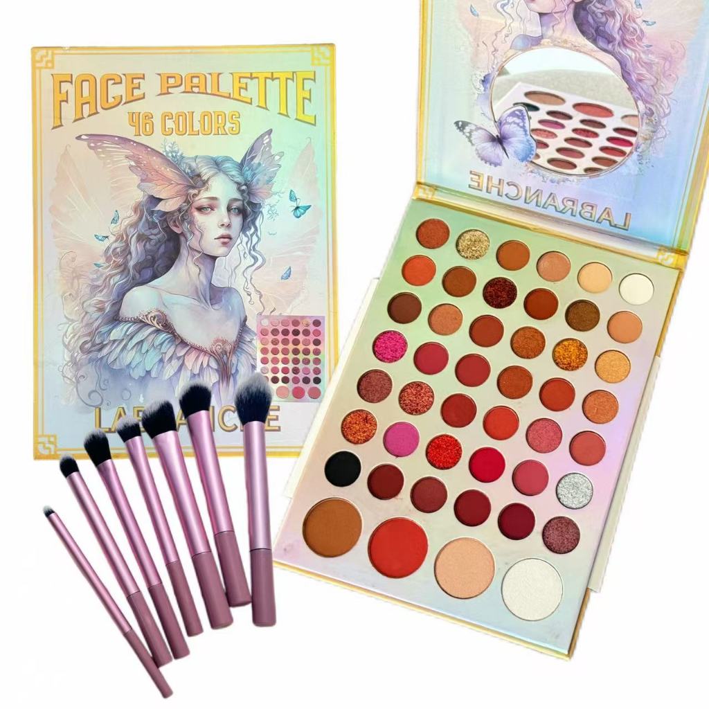 Paleta de Maquiagem  46 Cores  | Sombra, Blush, Contorno e Iluminador com Espelho,Ideal para Festas em Oferta na Shopee