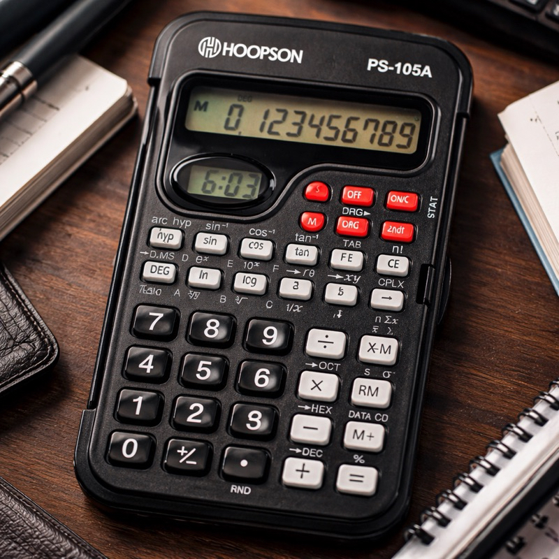 Calculadora Científica com Duplo Display, Relógio e 240 Funções – Uso Profissional 10 digitos em Oferta na Shopee