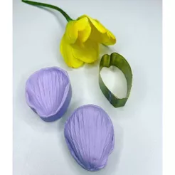 Mini Kit Cortador E Frisador Tulipa Lisa Para Bolo