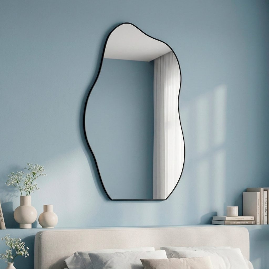 Espelho Orgânico Lapidado Corpo Inteiro Para Quarto Sala Banheiro 110x60cm
