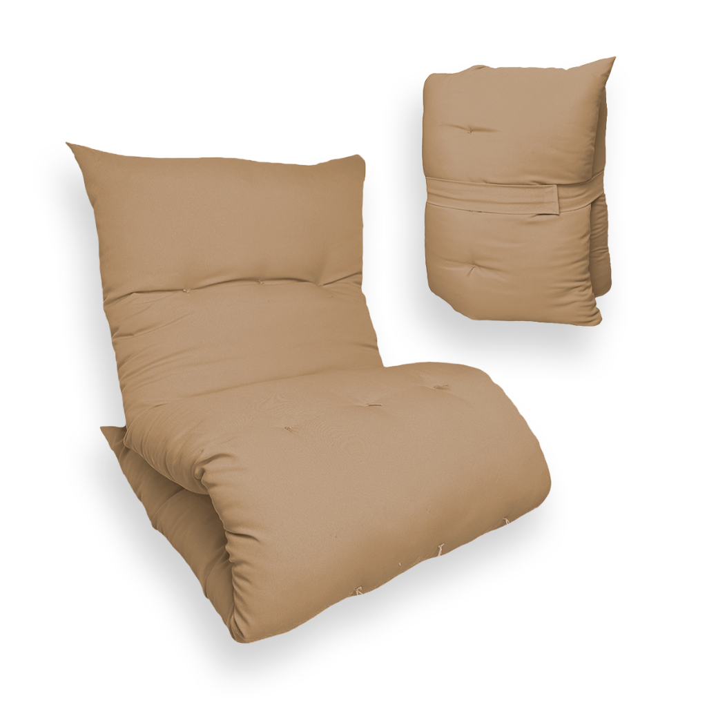 Imagem Colchonete Futon 170x60x9cm Colchão Solteiro Portátil Almofada Multiuso Visita Meditação Cores