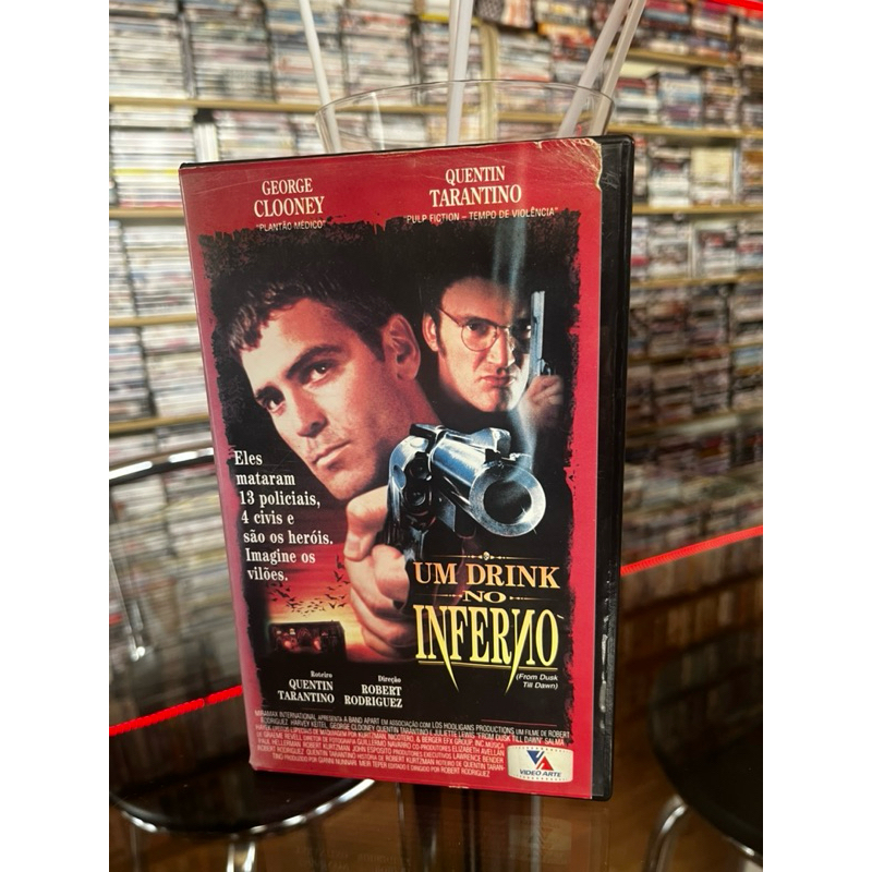 VHS “Um Drink no Inferno” - George Clooney, legendado