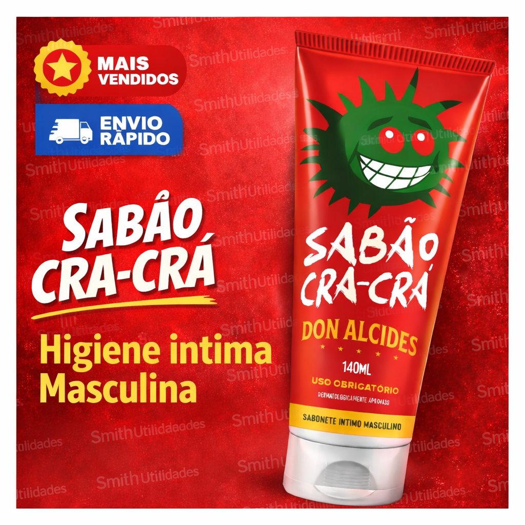 Sabão Cra Cra Sabonete íntimo masculino - Don Alcides 140ml em Oferta na Shopee